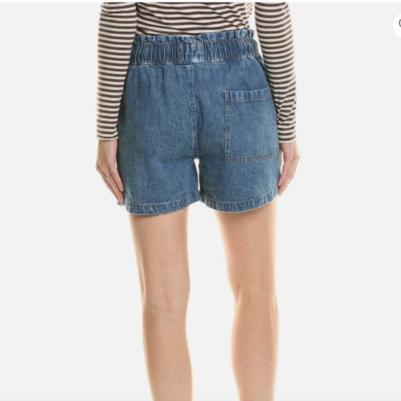 Electric & Rose Blue Denim Drawstring Shorts - Picture 3 of 6